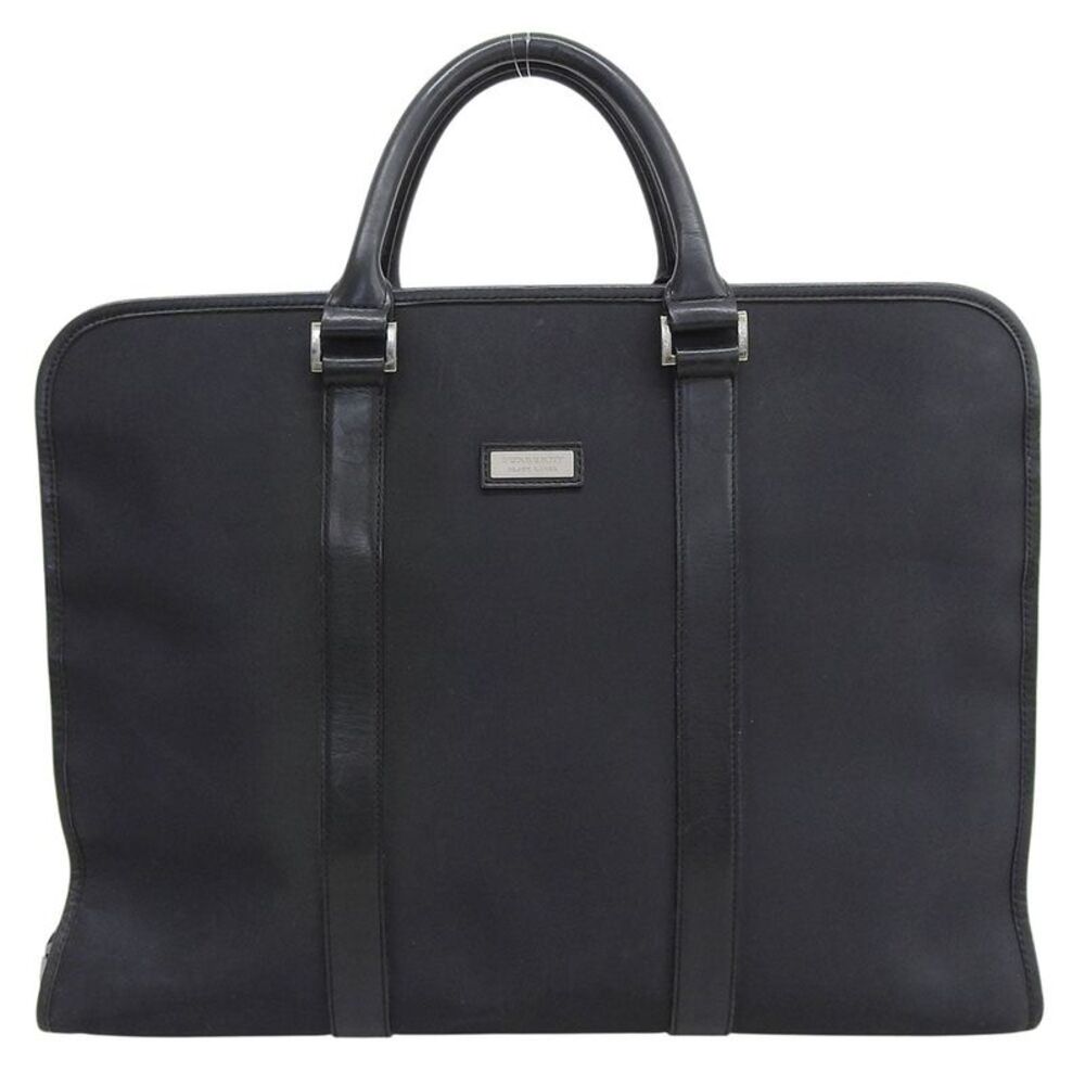 Burberry Black Label Nylon Leather Business Bag